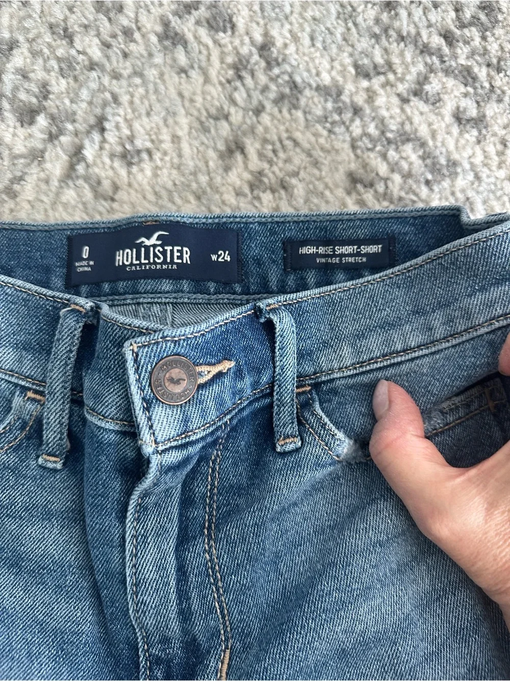 Hollister High-Rise Denim Shorts